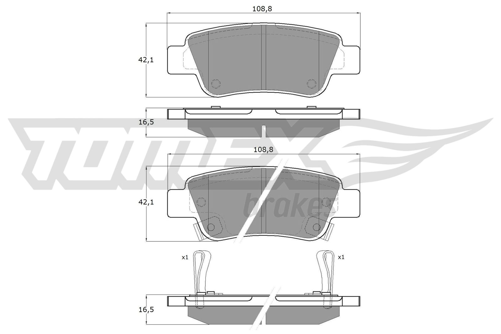 TOMEX Brakes TX 19-07 Sada...